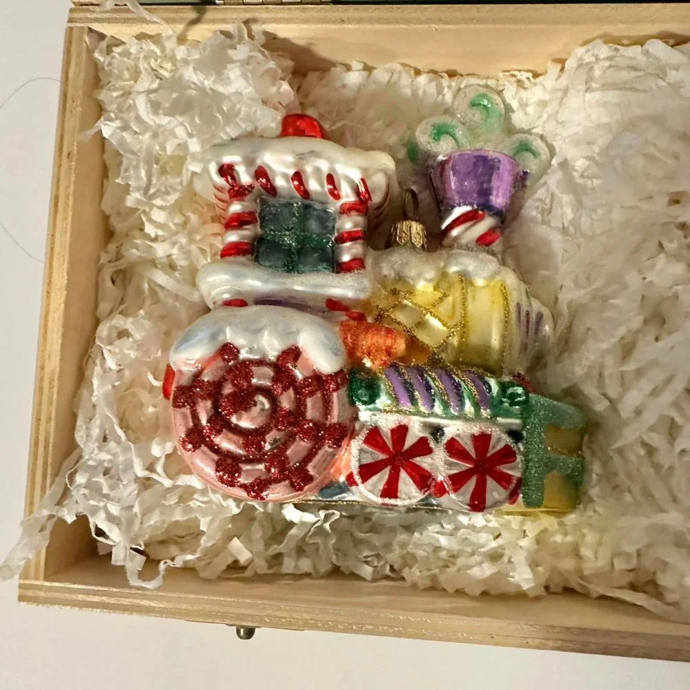 Mint Condition Polonaise RARE Kurt S Adler Glass Christmas Candy Land Train - Picture 9 of 16